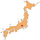 Hakushu marked on a Japan map